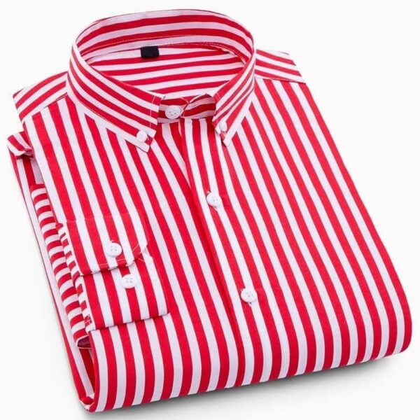 red-white-shirt (1) Stripped Casual Shirt